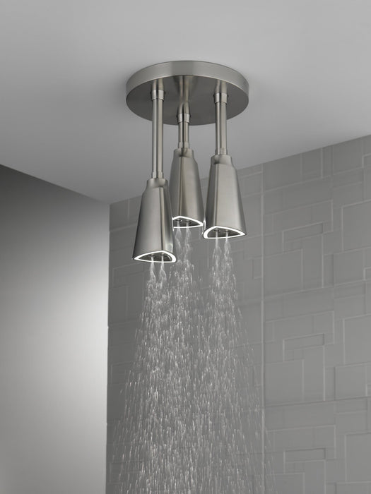 Delta Universal Showering Components 57140 H2OKINETIC Pendant Raincan Shower Head with LED Light
