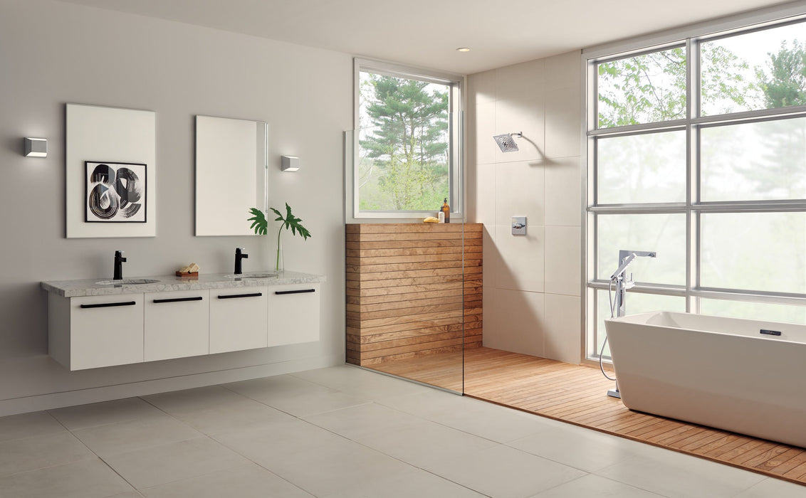 Delta Zura 574T Touch2O Bathroom Faucet with Touchless Technology, chrome matte black - view 3