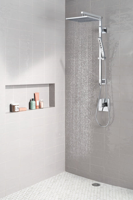 Delta Universal Showering Components 58420 Shower Column 26" Angular, lumicoat chrome - view 2
