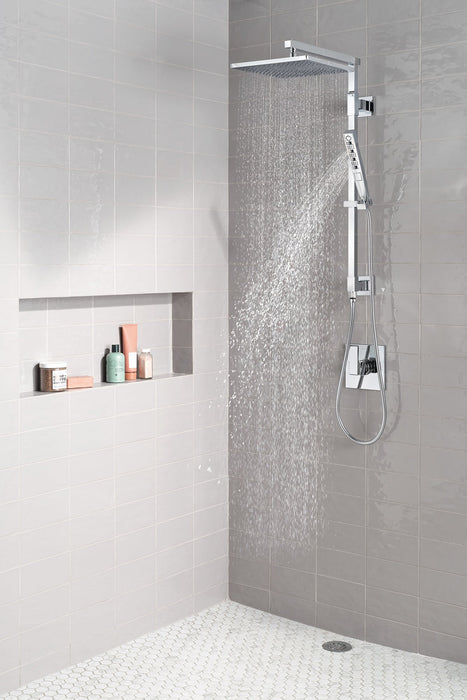 Delta Universal Showering Components 58420 Shower Column 26" Angular, lumicoat chrome - view 3