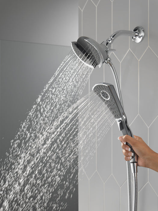 Delta Universal Showering Components 58467 In2ition 4-Setting Two-in-One Shower, chrome - view 3
