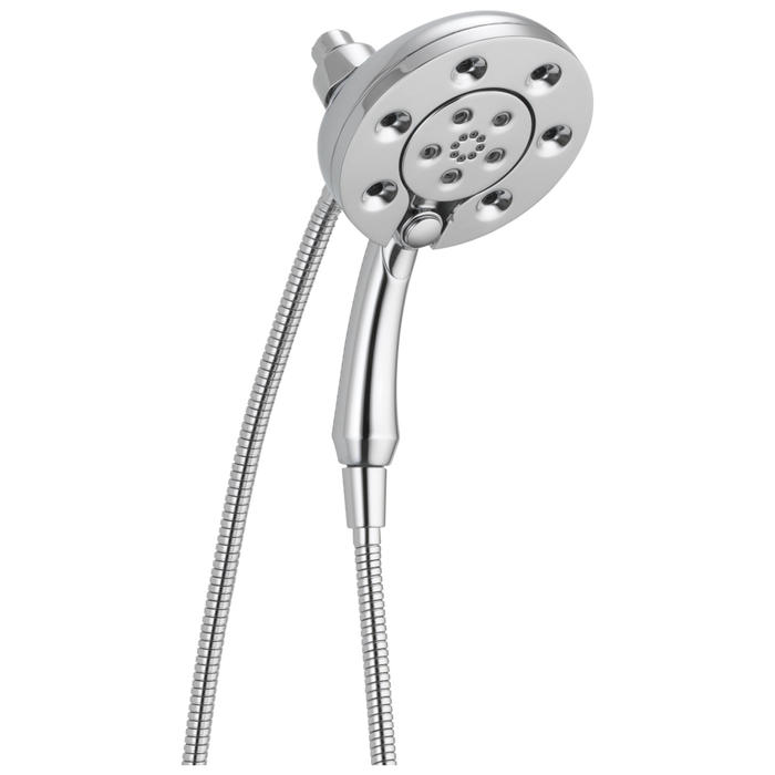 Delta Universal Showering Components 58472 H2OKINETIC In2ition 4-Setting Two-in-One Shower, lumicoat chrome