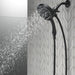 Delta Universal Showering Components 58472 H2OKINETIC In2ition 4-Setting Two-in-One Shower, matte black - view 4