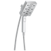 Delta Universal Showering Components 58473 H2OKINETIC In2ition 4-Setting Two-in-One Shower, lumicoat chrome
