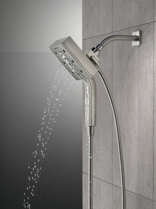 Delta Universal Showering Components 58473 H2OKINETIC In2ition 4-Setting Two-in-One Shower, lumicoat stainless - view 2