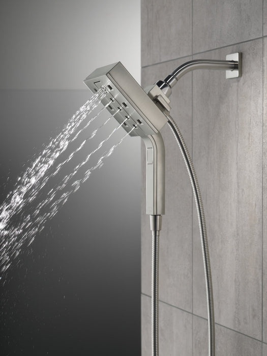 Delta Universal Showering Components 58473 H2OKINETIC In2ition 4-Setting Two-in-One Shower