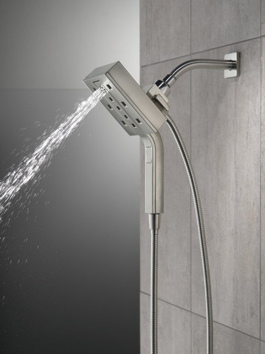 Delta Universal Showering Components 58473 H2OKINETIC In2ition 4-Setting Two-in-One Shower