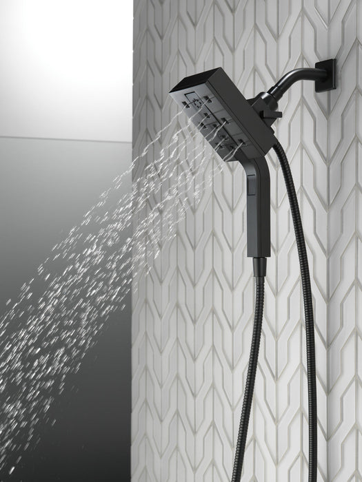 Delta Universal Showering Components 58473 H2OKINETIC In2ition 4-Setting Two-in-One Shower, matte black 3 - view 5