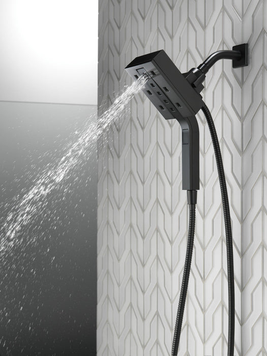Delta Universal Showering Components 58473 H2OKINETIC In2ition 4-Setting Two-in-One Shower, matte black - view 2