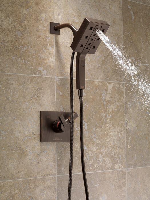 Delta Universal Showering Components 58473 H2OKINETIC In2ition 4-Setting Two-in-One Shower, venetian bronze 3 - view 5
