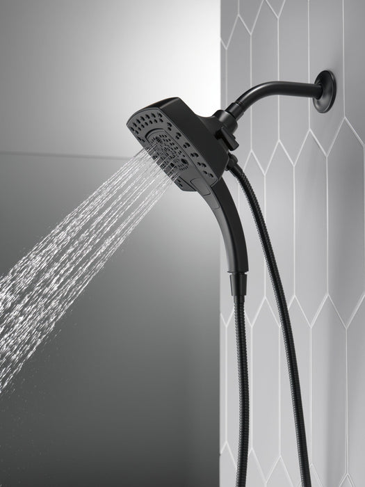 Delta Universal Showering Components 58474 H2OKINETIC In2ition 5-Setting Two-in-One Shower, matte black 3 - view 4