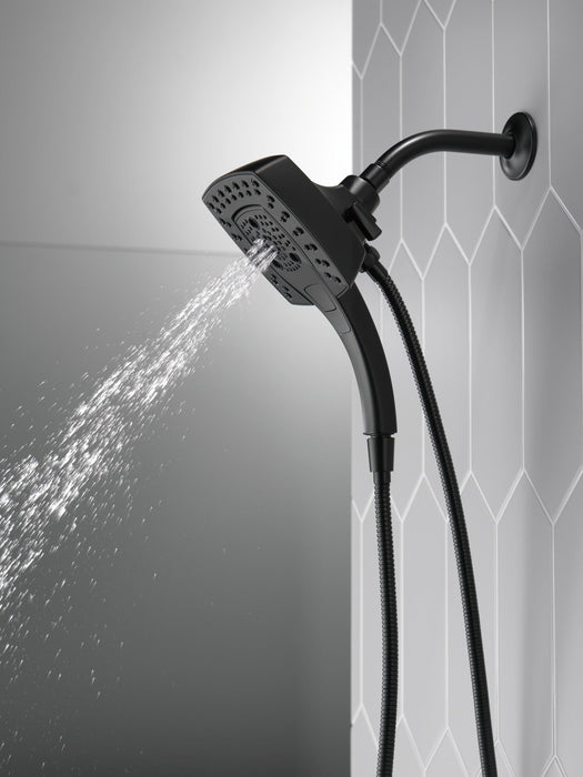 Delta Universal Showering Components 58474 H2OKINETIC In2ition 5-Setting Two-in-One Shower, matte black - view 3