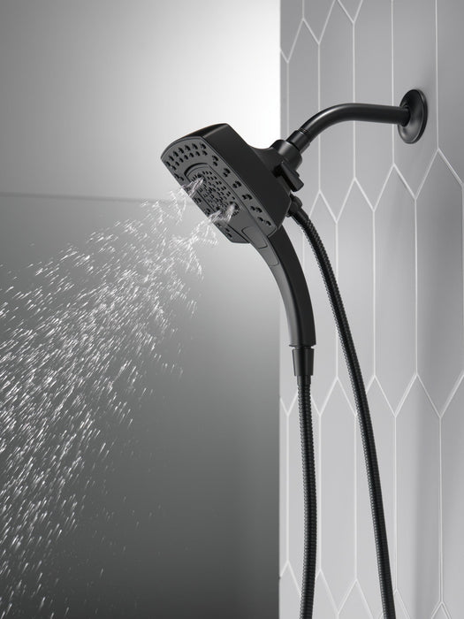 Delta Universal Showering Components 58474 H2OKINETIC In2ition 5-Setting Two-in-One Shower, matte black - view 5