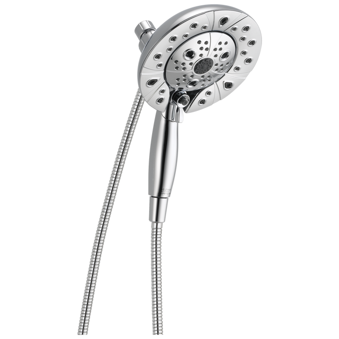 Delta Universal Showering Components 58480 H2OKINETIC In2ition 5-Setting Two-in-One Shower, lumicoat chrome