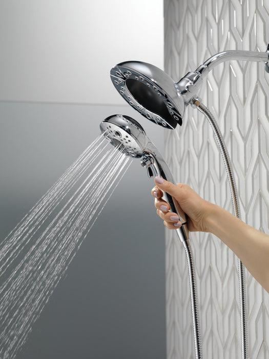 Delta Universal Showering Components 58480 H2OKINETIC In2ition 5-Setting Two-in-One Shower, lumicoat chrome - view 3
