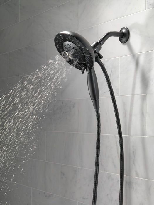 Delta Universal Showering Components 58480 H2OKINETIC In2ition 5-Setting Two-in-One Shower, matte black - view 5