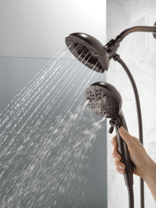Delta Universal Showering Components 58480 H2OKINETIC In2ition 5-Setting Two-in-One Shower, venetian bronze - view 4