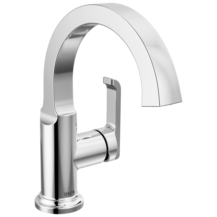 Delta Tetra 588SH Single Handle Bathroom Faucet, lumicoat chrome
