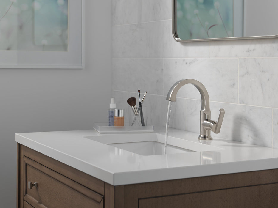Delta Tetra 588SH Single Handle Bathroom Faucet, lumicoat stainless - view 3