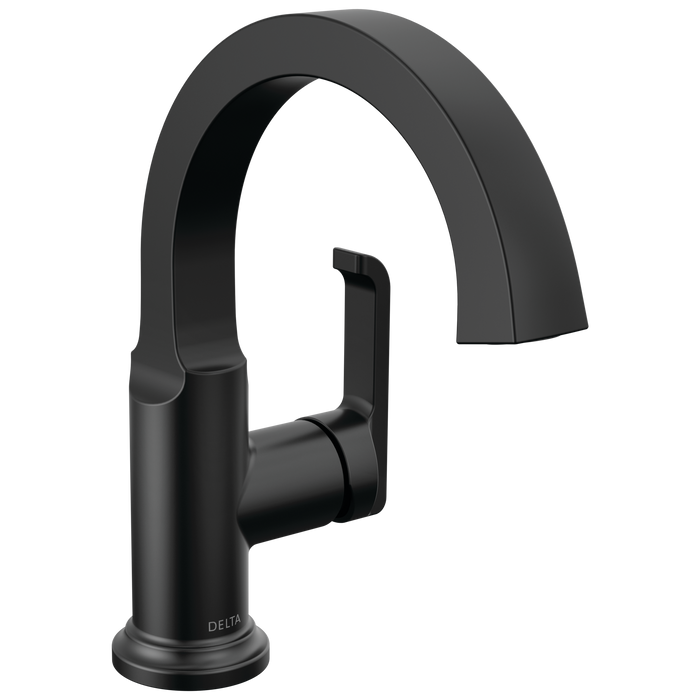Delta Tetra 588SH Single Handle Bathroom Faucet, matte black