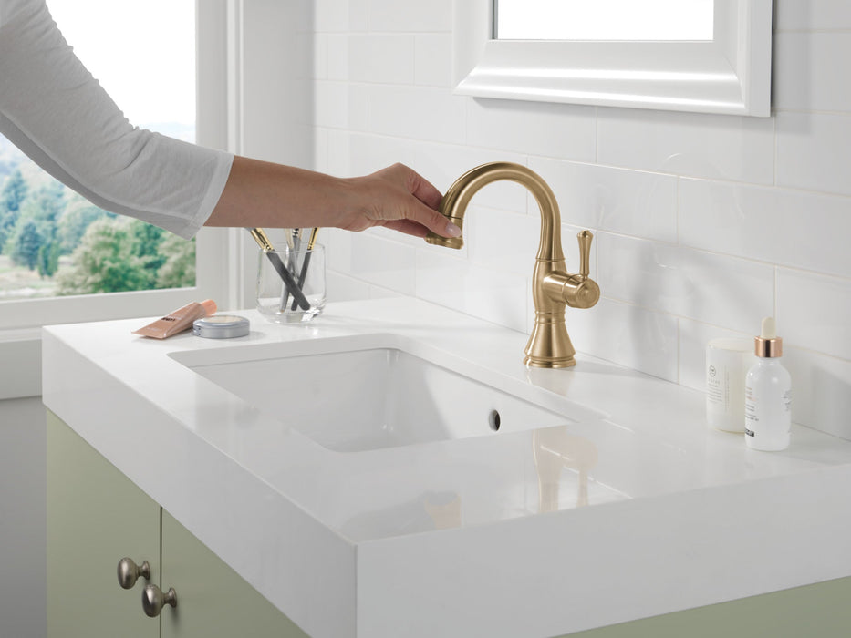 Delta Cassidy 597 Single Handle Pull Down Bathroom Faucet, champagne bronze - view 3