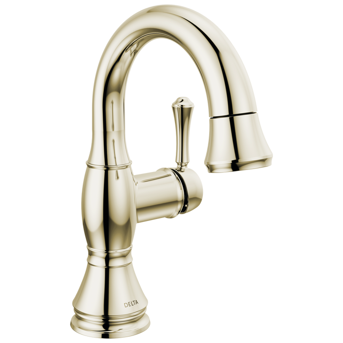 Delta Cassidy 597 Single Handle Pull Down Bathroom Faucet, polished nickel