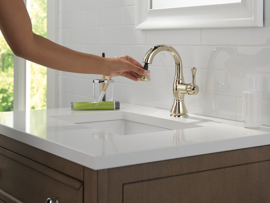 Delta Cassidy 597 Single Handle Pull Down Bathroom Faucet, polished nickel - view 5