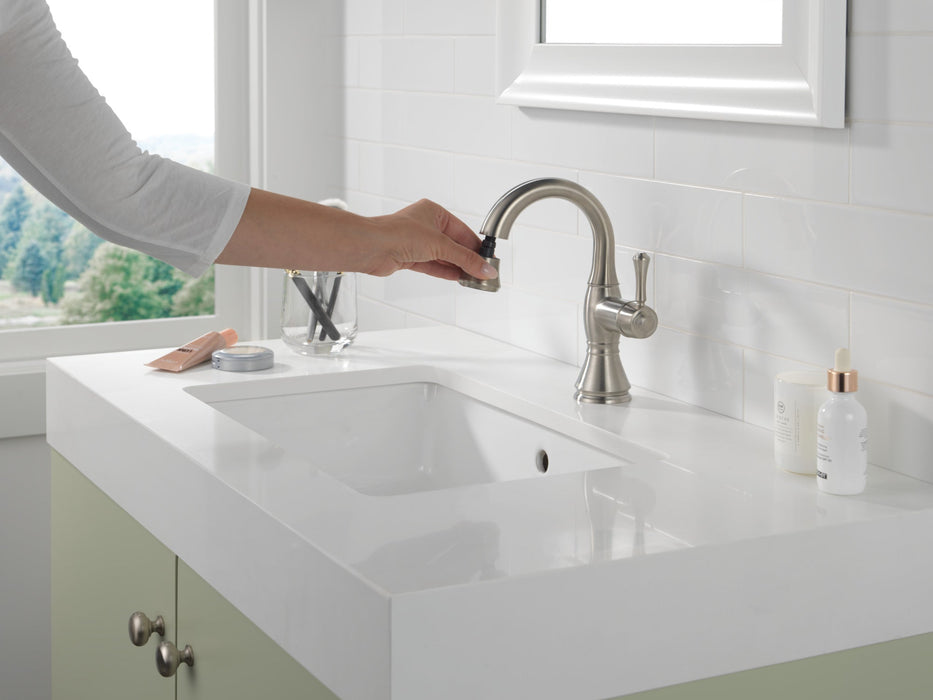 Delta Cassidy 597 Single Handle Pull Down Bathroom Faucet, stainless - view 2