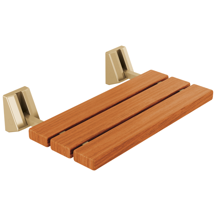 Delta Universal Showering Components 5SE Tilt-Up Shower Seat, lumicoat champagne bronze