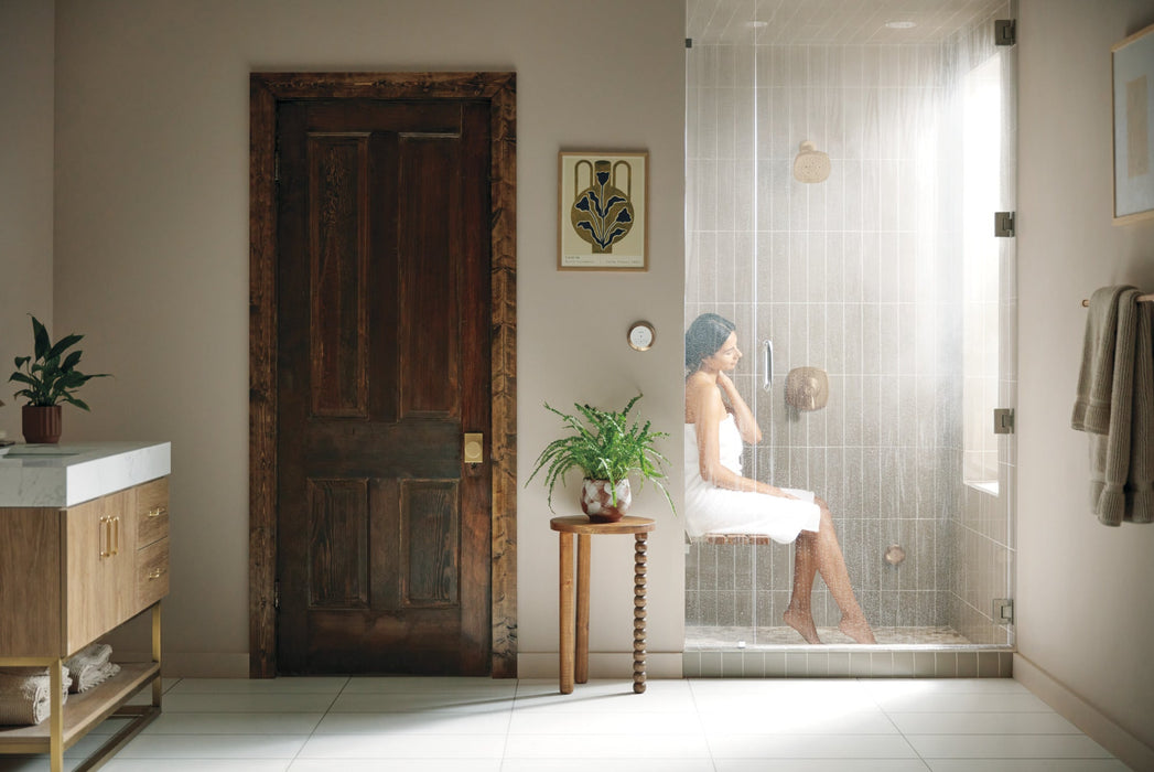 Delta Universal Showering Components 5SE Tilt-Up Shower Seat, lumicoat champagne bronze - view 2
