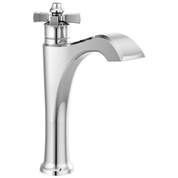 Delta Dorval 657 Single Handle Mid-Height Vessel Bathroom Faucet, chrome