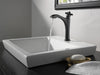 Delta Dorval 657 Single Handle Mid-Height Vessel Bathroom Faucet, matte black - view 2