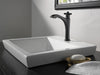 Delta Dorval 657 Single Handle Mid-Height Vessel Bathroom Faucet, matte black - view 3