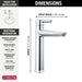 Delta Galeon 671 Single Handle Mid-Height Bathroom Faucet, lumicoat chrome - view 2