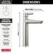Delta Galeon 671 Single Handle Mid-Height Bathroom Faucet, lumicoat stainless - view 2