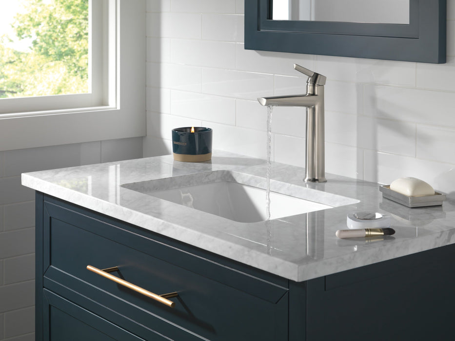 Delta Galeon 671 Single Handle Mid-Height Bathroom Faucet, lumicoat stainless - view 3