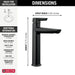 Delta Galeon 671 Single Handle Mid-Height Bathroom Faucet, matte black - view 2