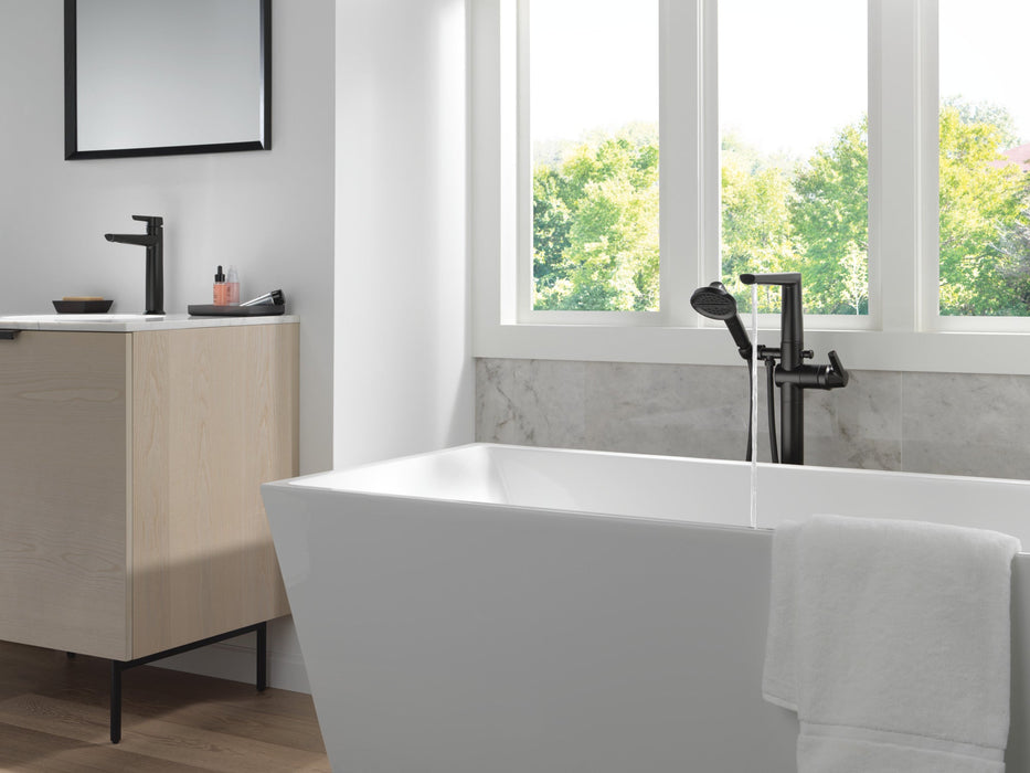 Delta Galeon 671 Single Handle Mid-Height Bathroom Faucet, matte black - view 5