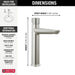 Delta Galeon 673 Single Handle Mid-Height Bathroom Faucet, lumicoat stainless - view 2
