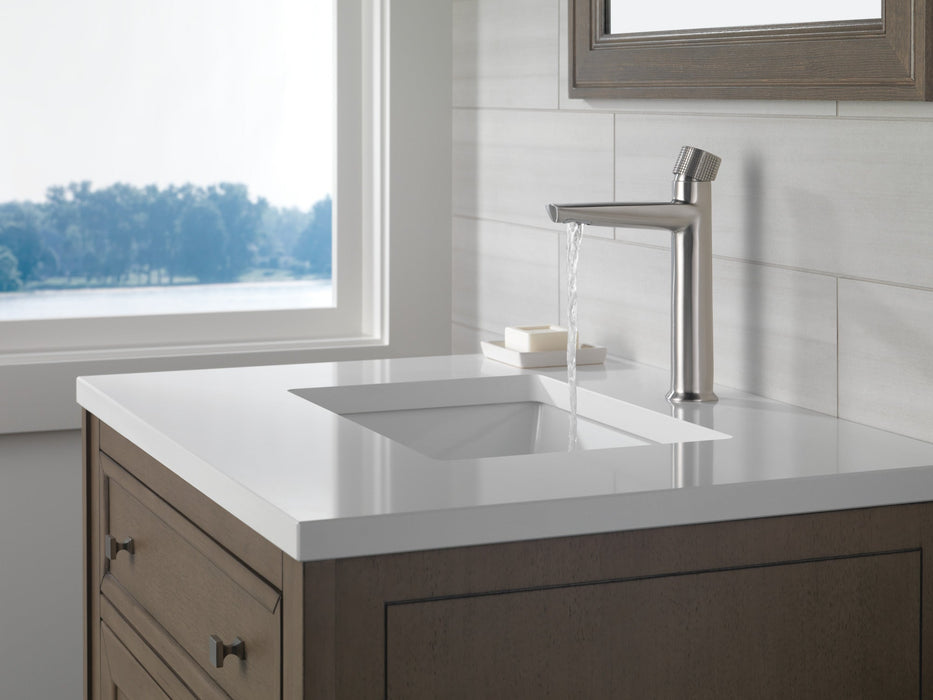 Delta Galeon 673 Single Handle Mid-Height Bathroom Faucet, lumicoat stainless - view 3