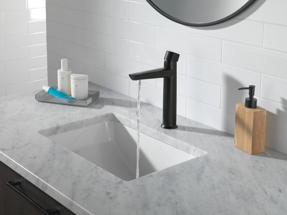 Delta Galeon 673 Single Handle Mid-Height Bathroom Faucet, matte black - view 3