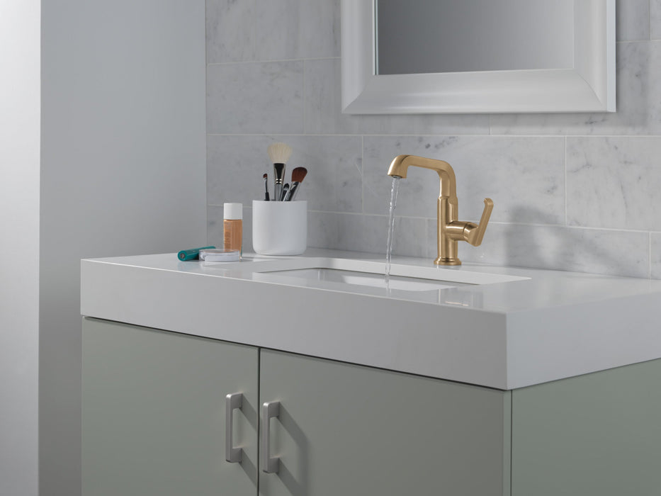 Delta Tetra 689 Single Handle Mid-Height Vessel Bathroom