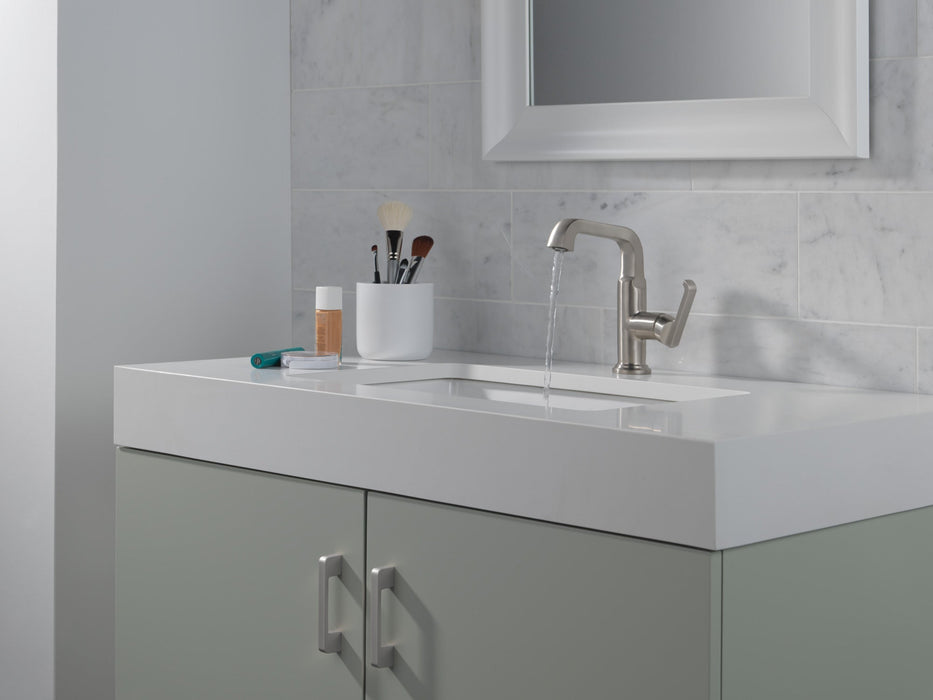 Delta Tetra 689 Single Handle Mid-Height Vessel Bathroom