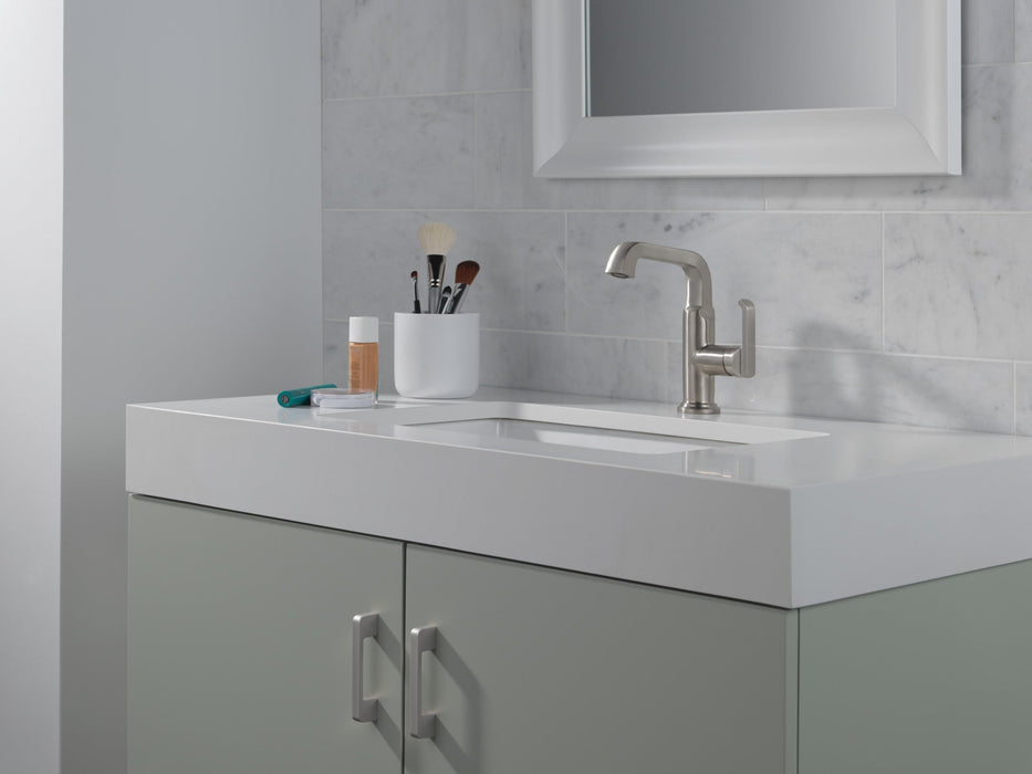 Delta Tetra 689 Single Handle Mid-Height Vessel Bathroom