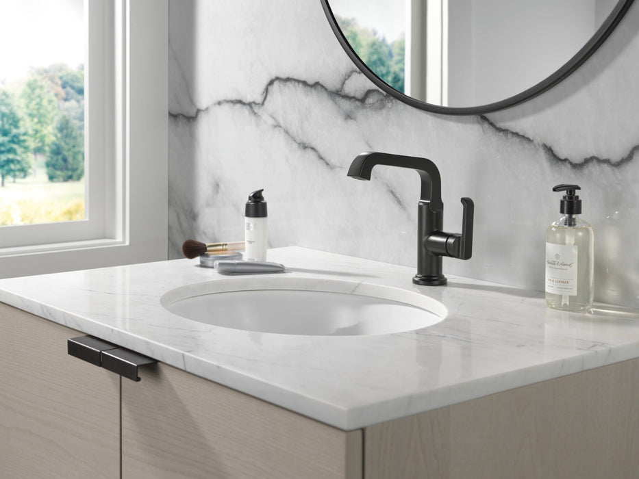 Delta Tetra 689 Single Handle Mid-Height Vessel Bathroom