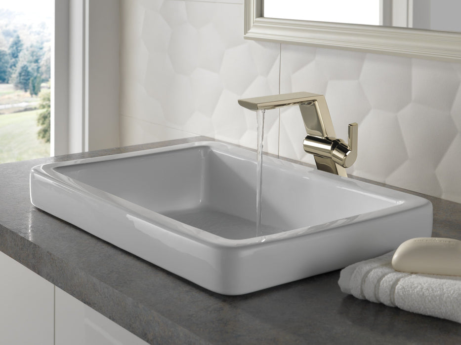 Delta Pivotal 699 Single Handle Mid-Height Vessel Bathroom Faucet