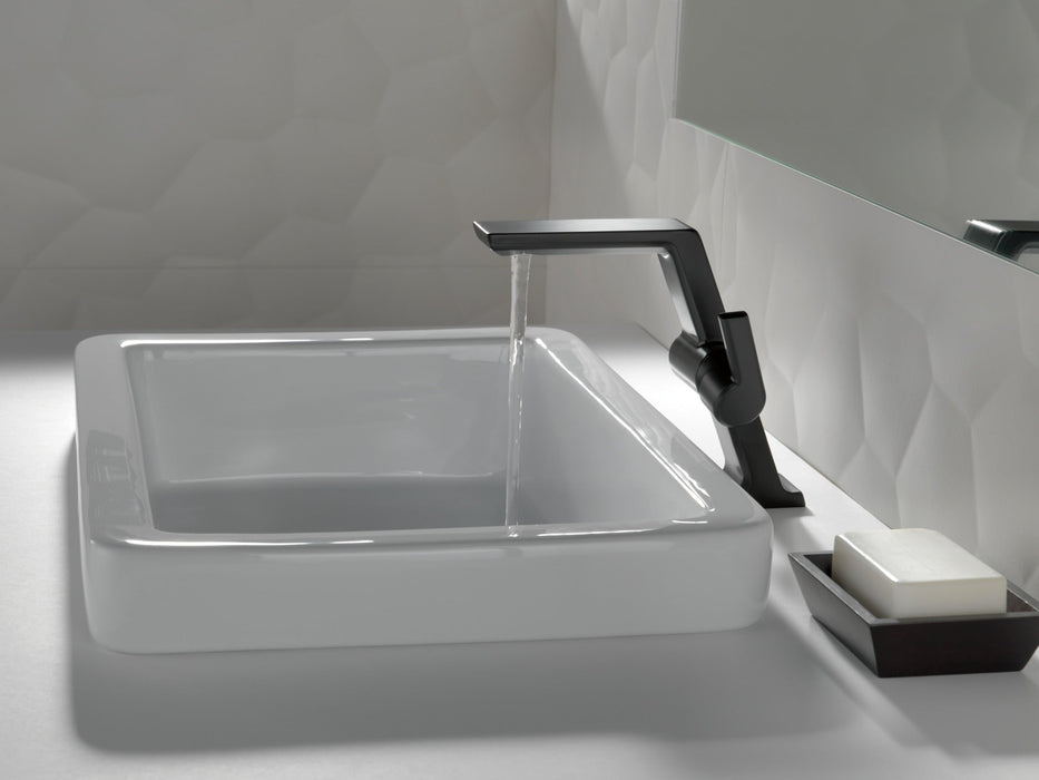 Delta Pivotal 699 Single Handle Mid-Height Vessel Bathroom Faucet