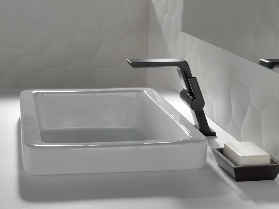 Delta Pivotal 699 Single Handle Mid-Height Vessel Bathroom Faucet