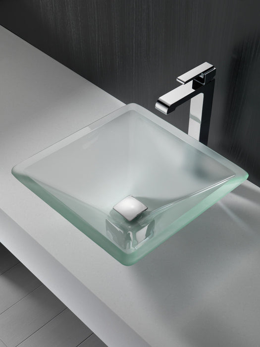 Delta 72174 Square Push Pop-Up Less Overflow, chrome - view 2