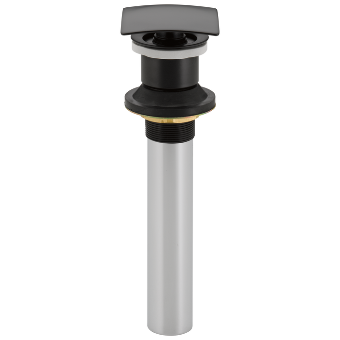 Delta 72174 Square Push Pop-Up Less Overflow, matte black